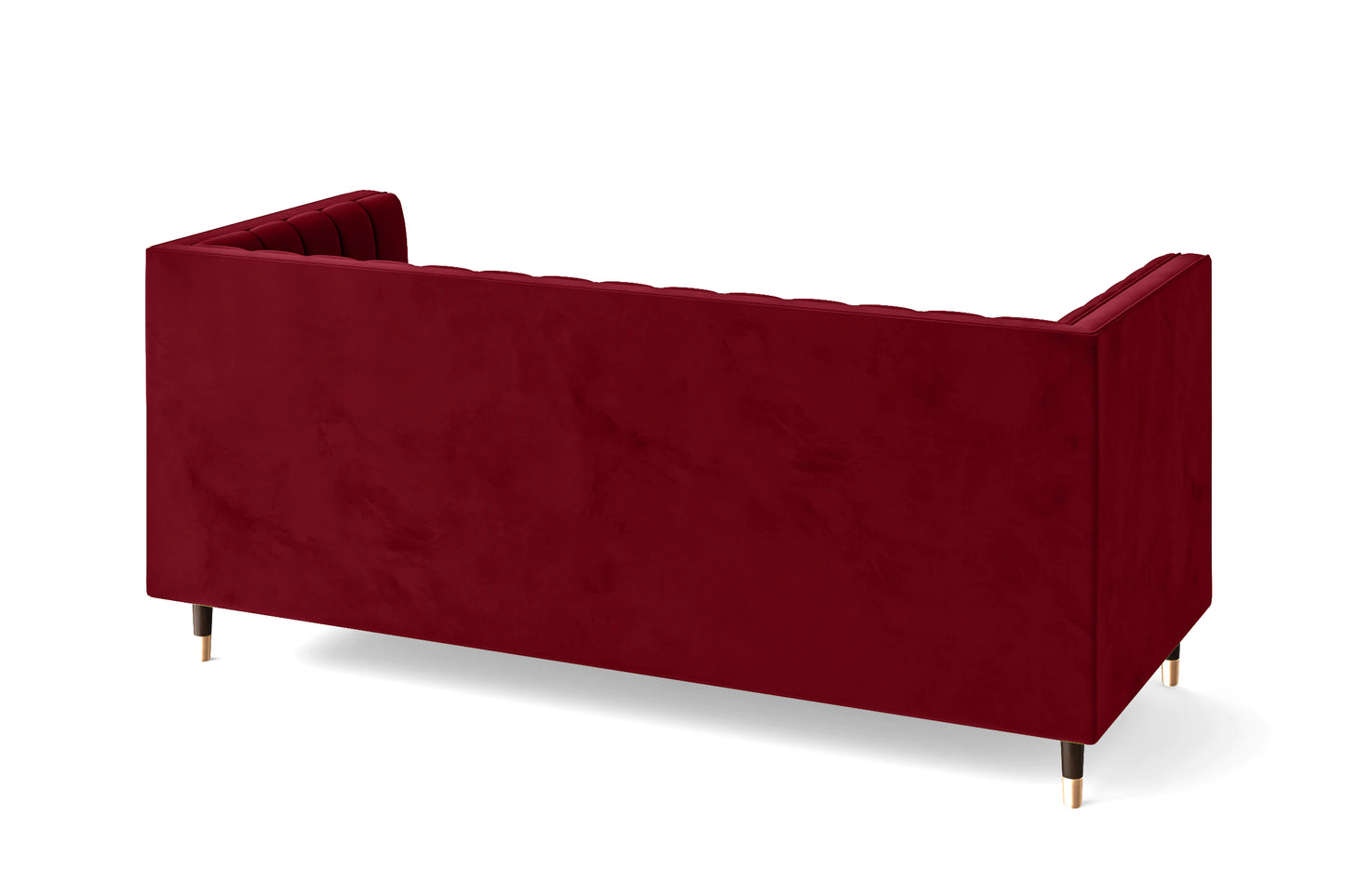 Tivoli 3 Seater Sofa Red Velvet