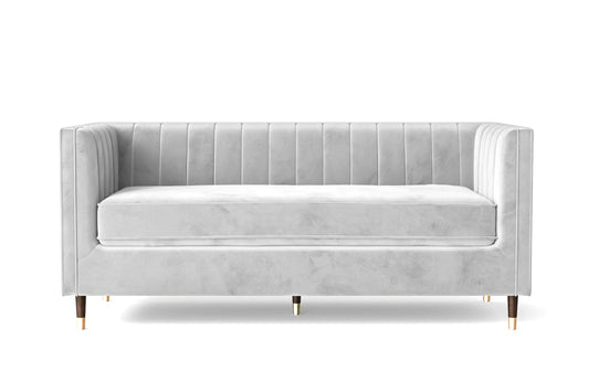 Tivoli 3 Seater Sofa White Velvet