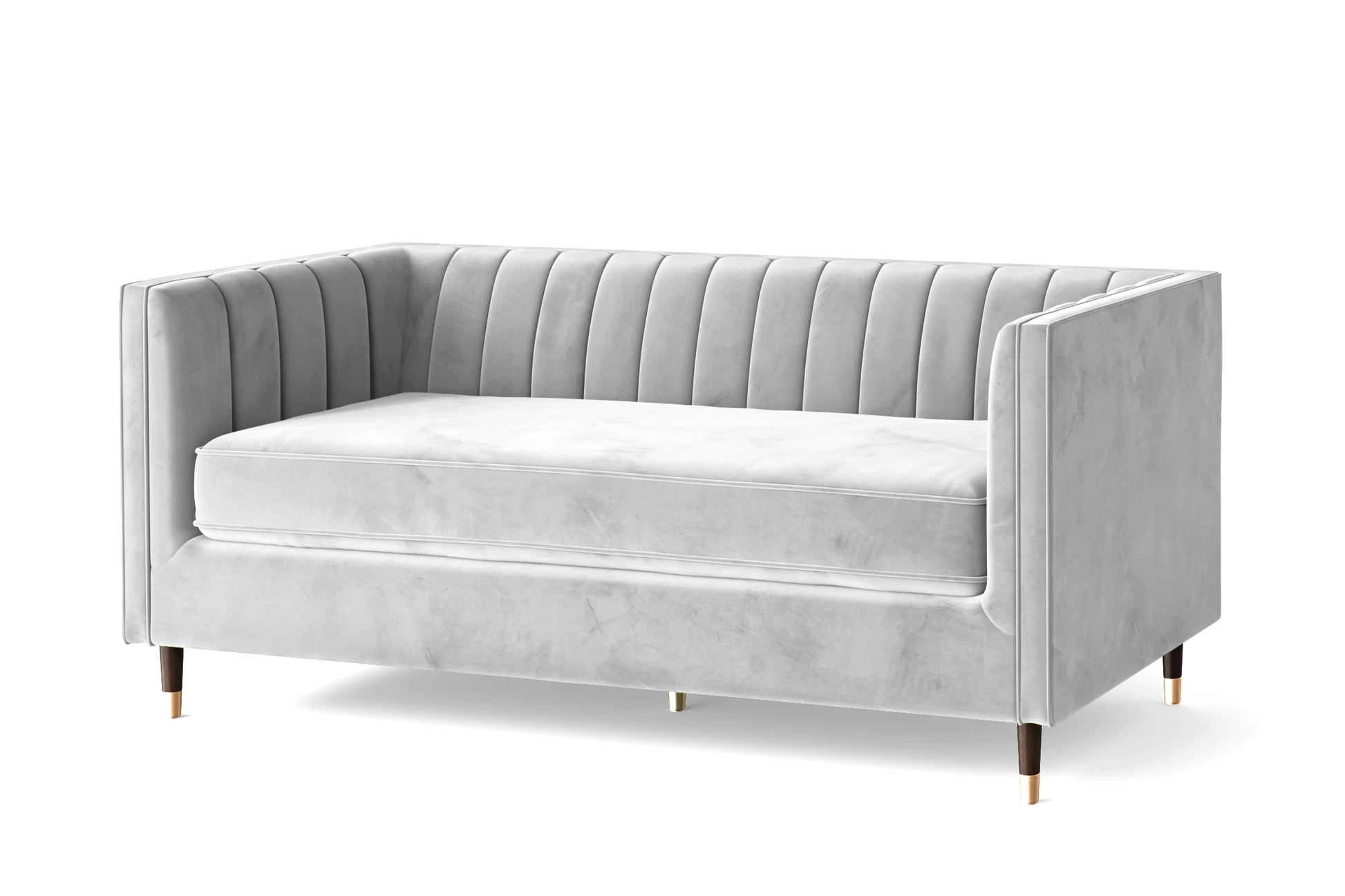 Tivoli 3 Seater Sofa White Velvet