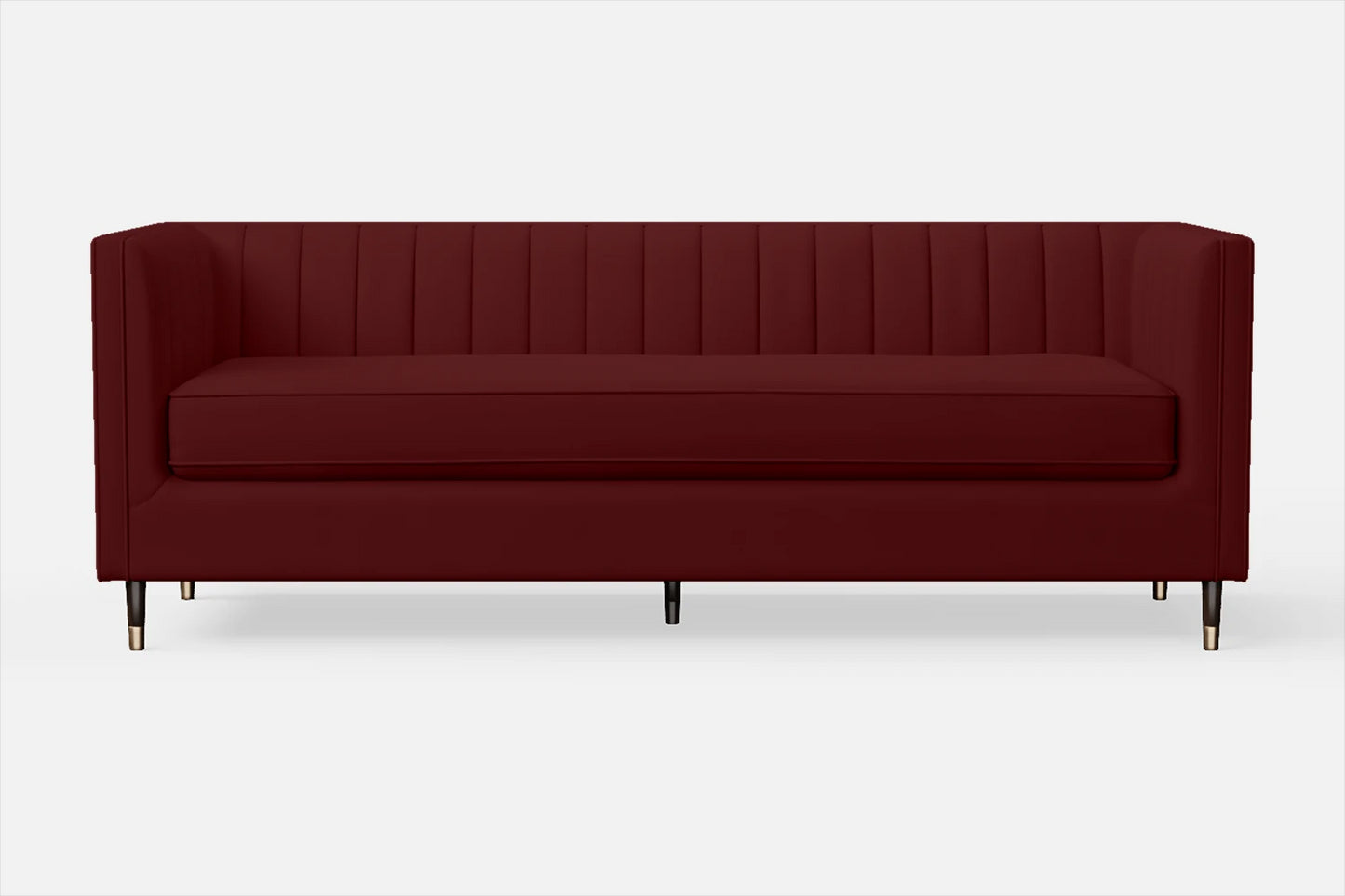 Tivoli 4 Seater Sofa Red Leather