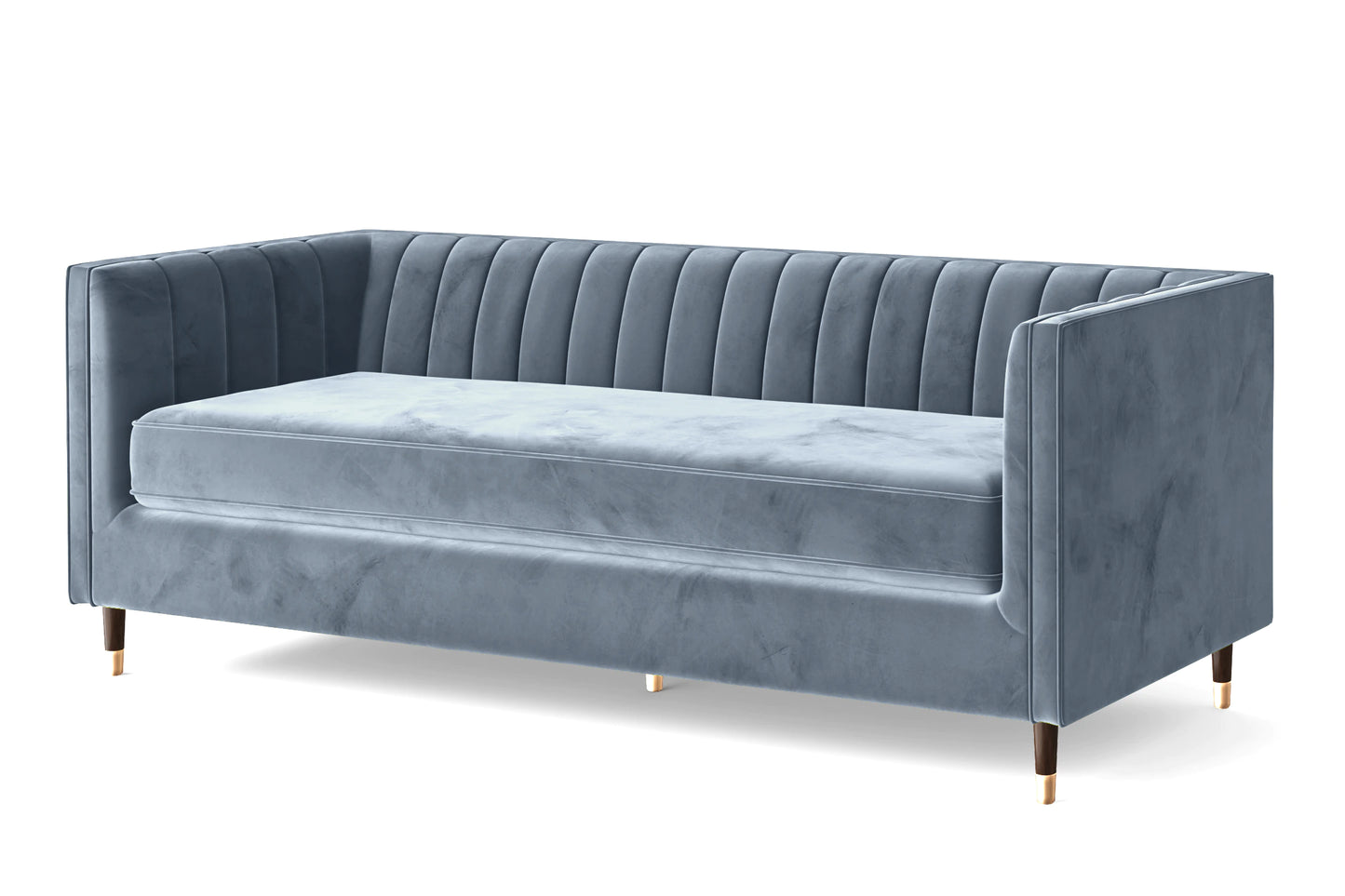 Tivoli 4 Seater Sofa Baby Blue Velvet