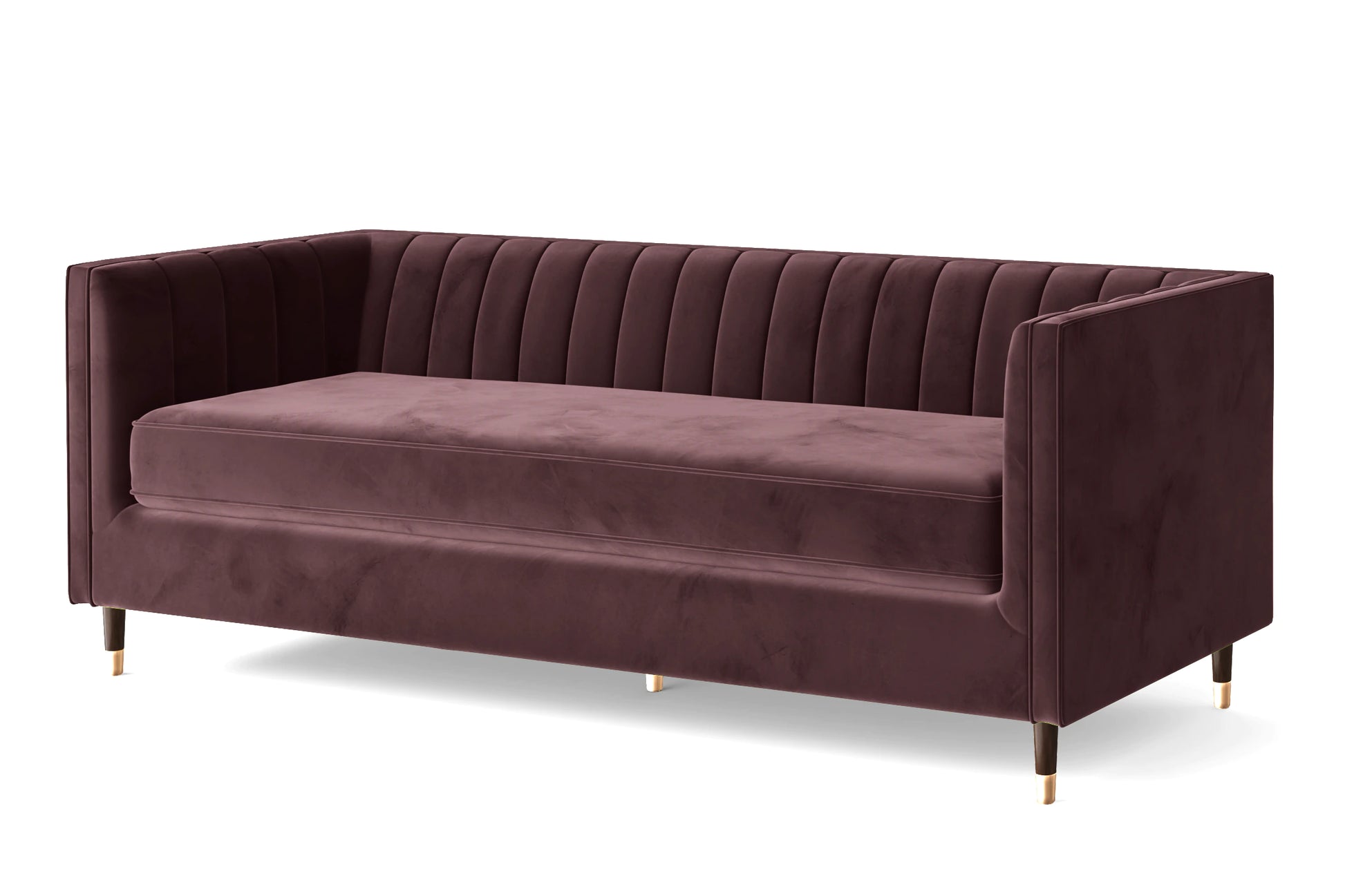 Tivoli 4 Seater Sofa Grape Velvet