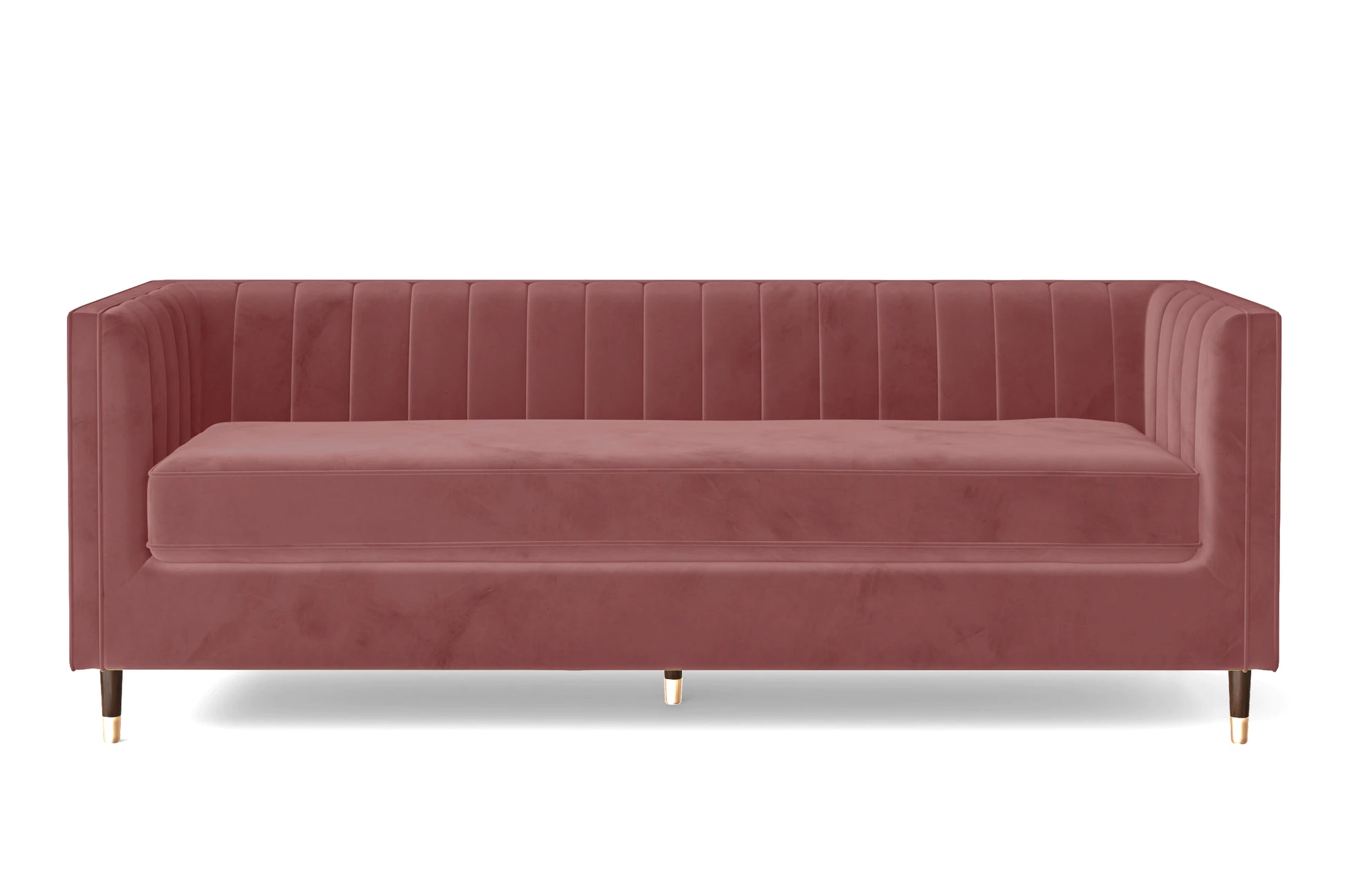 Tivoli 4 Seater Sofa Pink Velvet