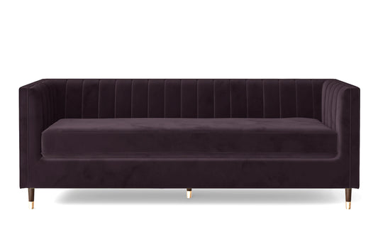 Tivoli 4 Seater Sofa Purple Velvet