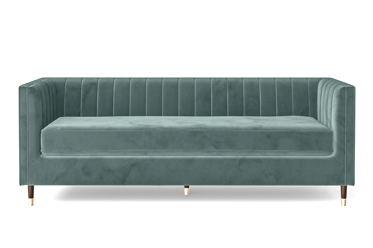 Tivoli 4 Seater Sofa Teal Velvet