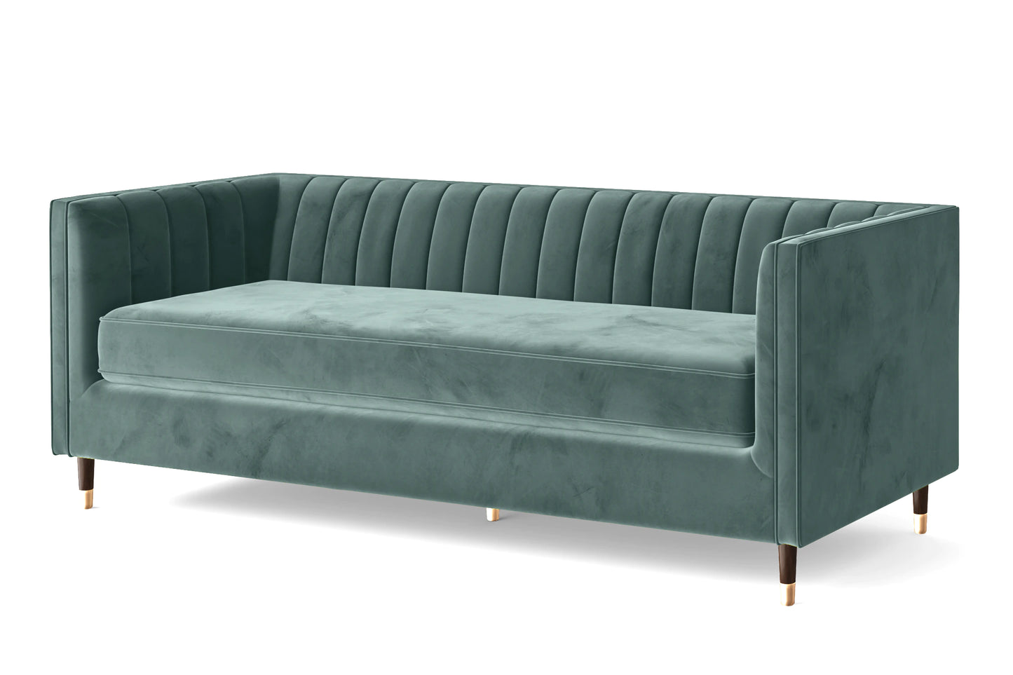 Tivoli 4 Seater Sofa Teal Velvet