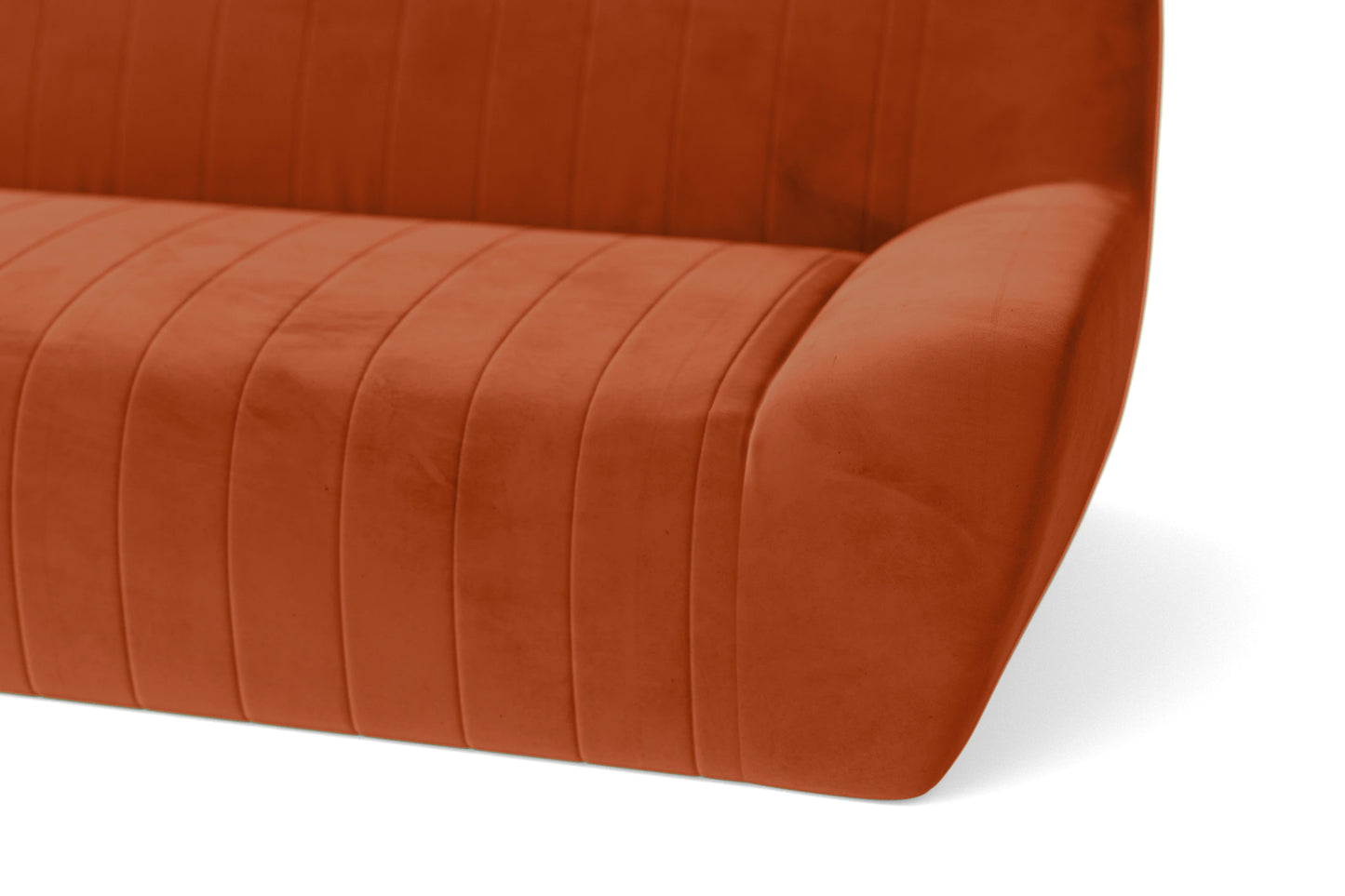 Trapani Armchair Orange Velvet