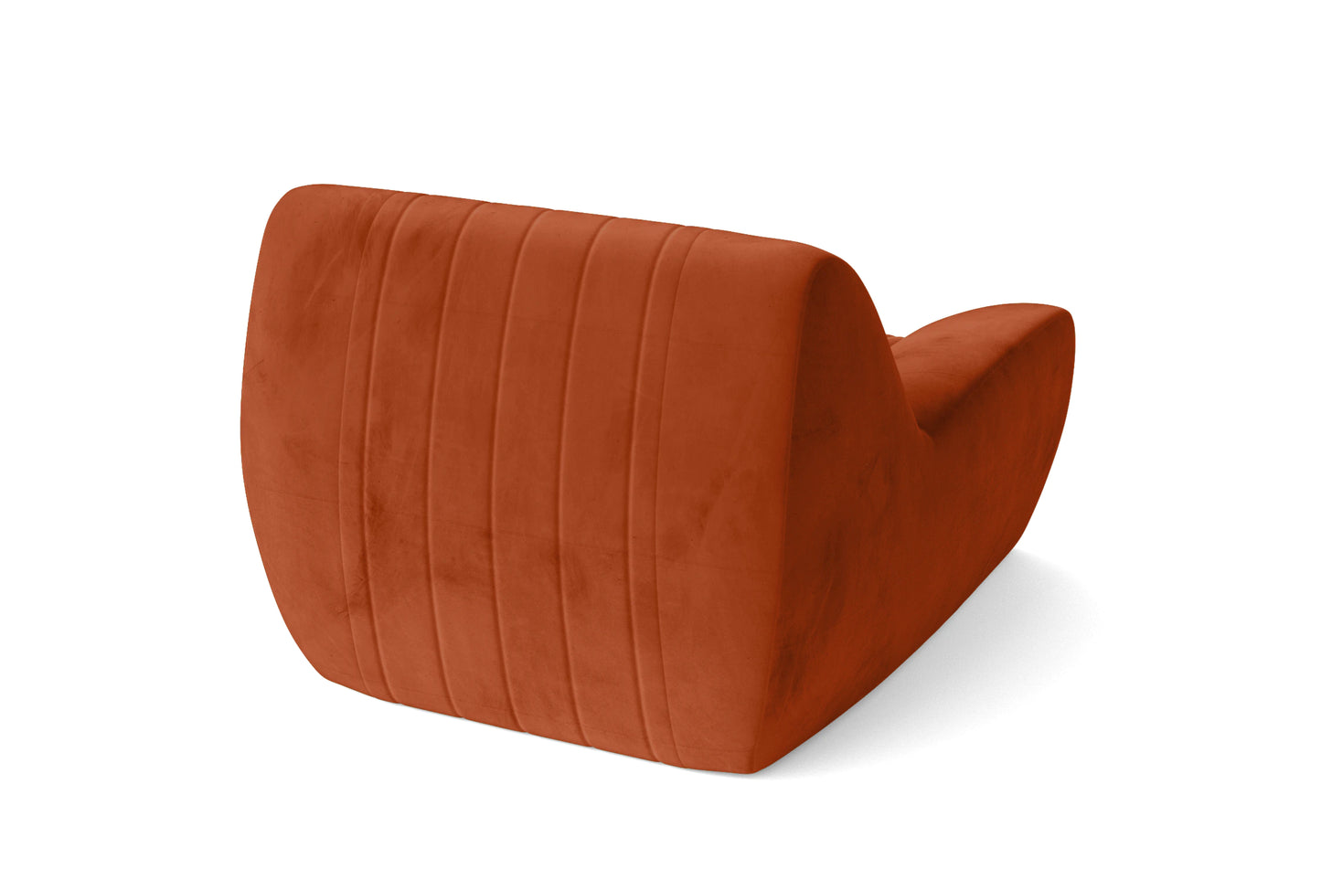 Trapani Armchair Orange Velvet