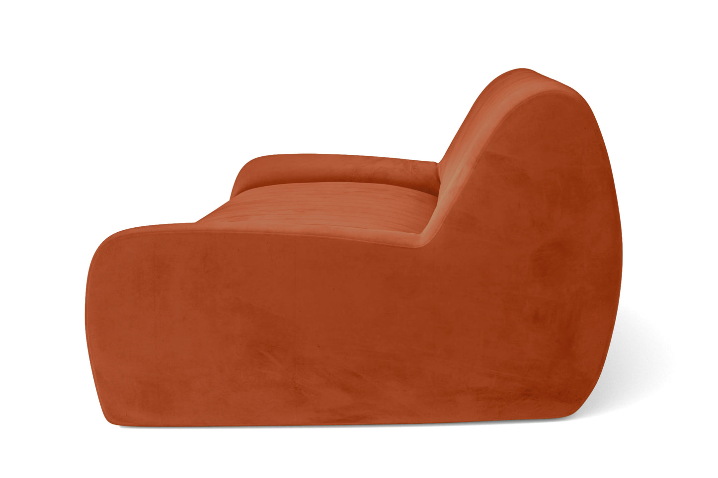 Trapani Armchair Orange Velvet