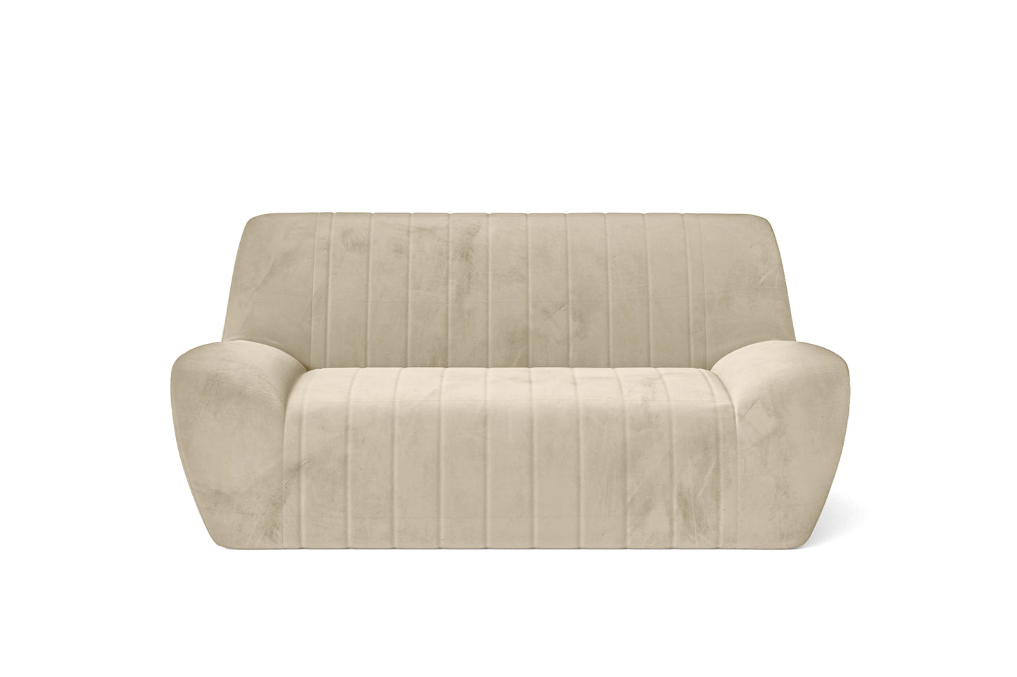 Trapani 2 Seater Sofa Cream Velvet