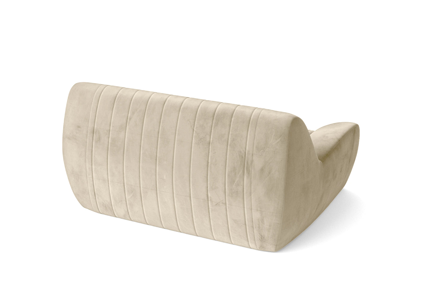 Trapani 2 Seater Sofa Cream Velvet