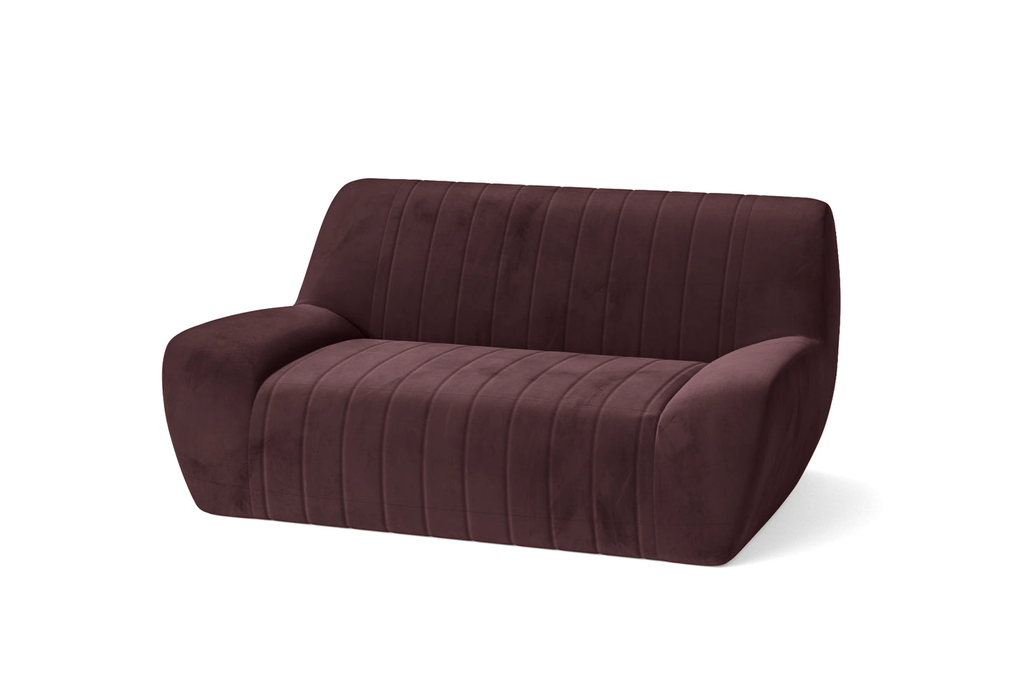 Trapani 2 Seater Sofa Grape Velvet