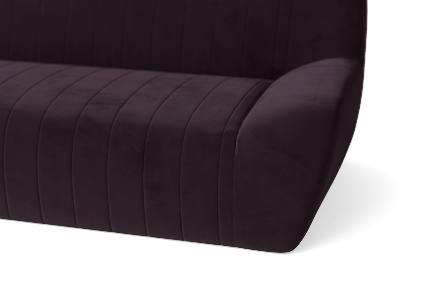 Trapani 2 Seater Sofa Purple Velvet