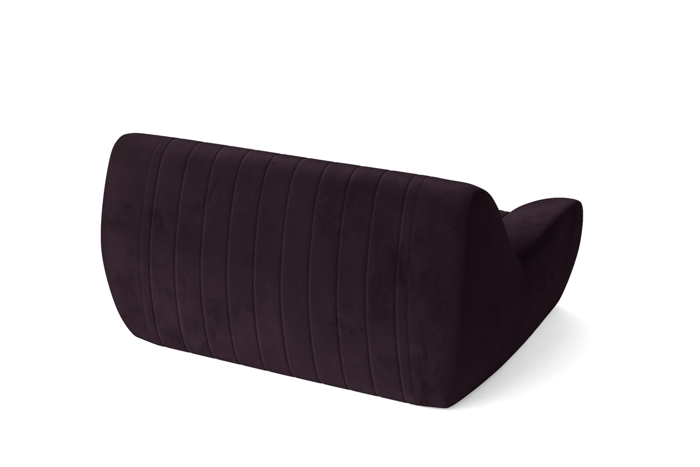 Trapani 2 Seater Sofa Purple Velvet