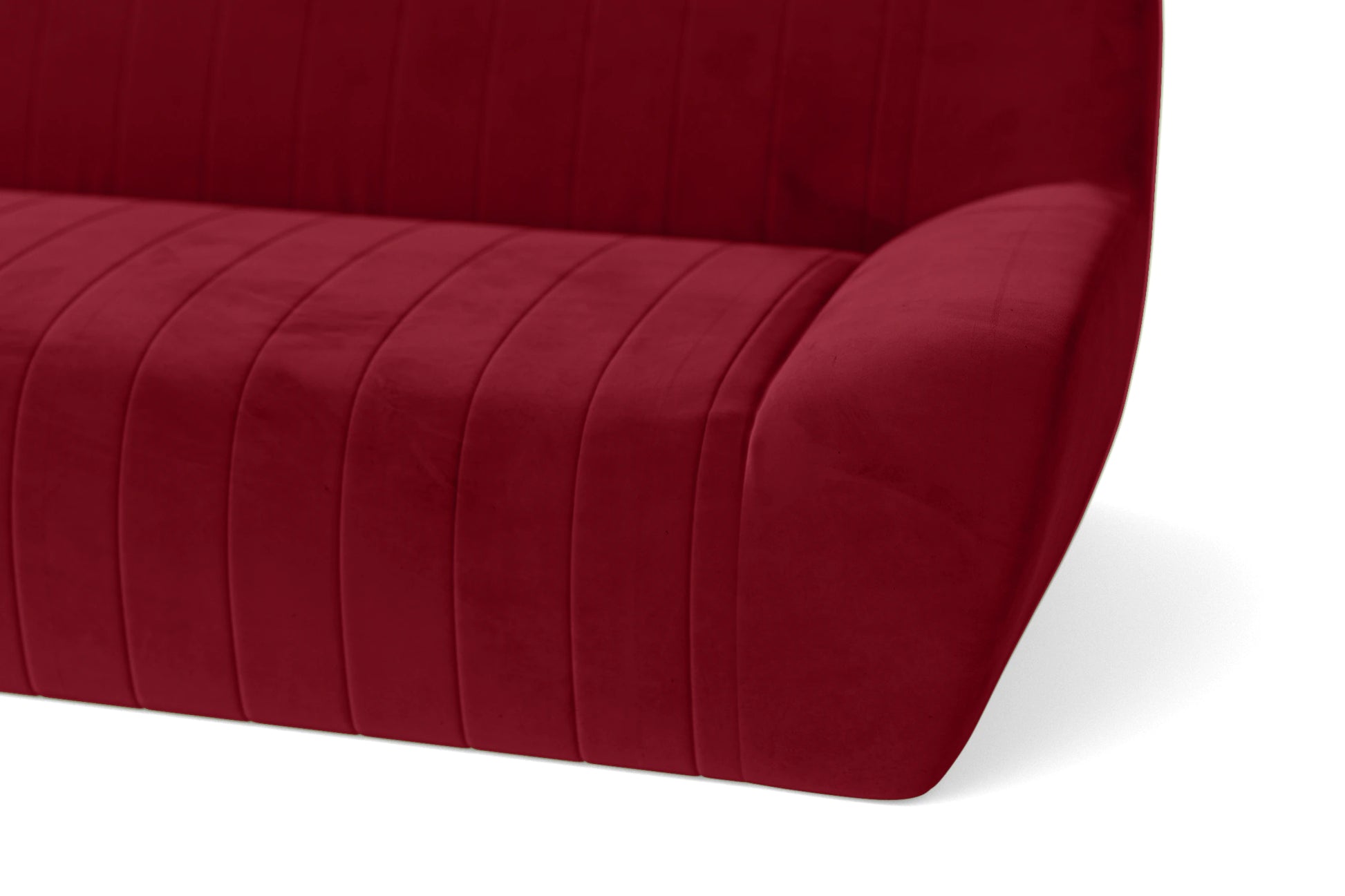 Trapani 2 Seater Sofa Red Velvet