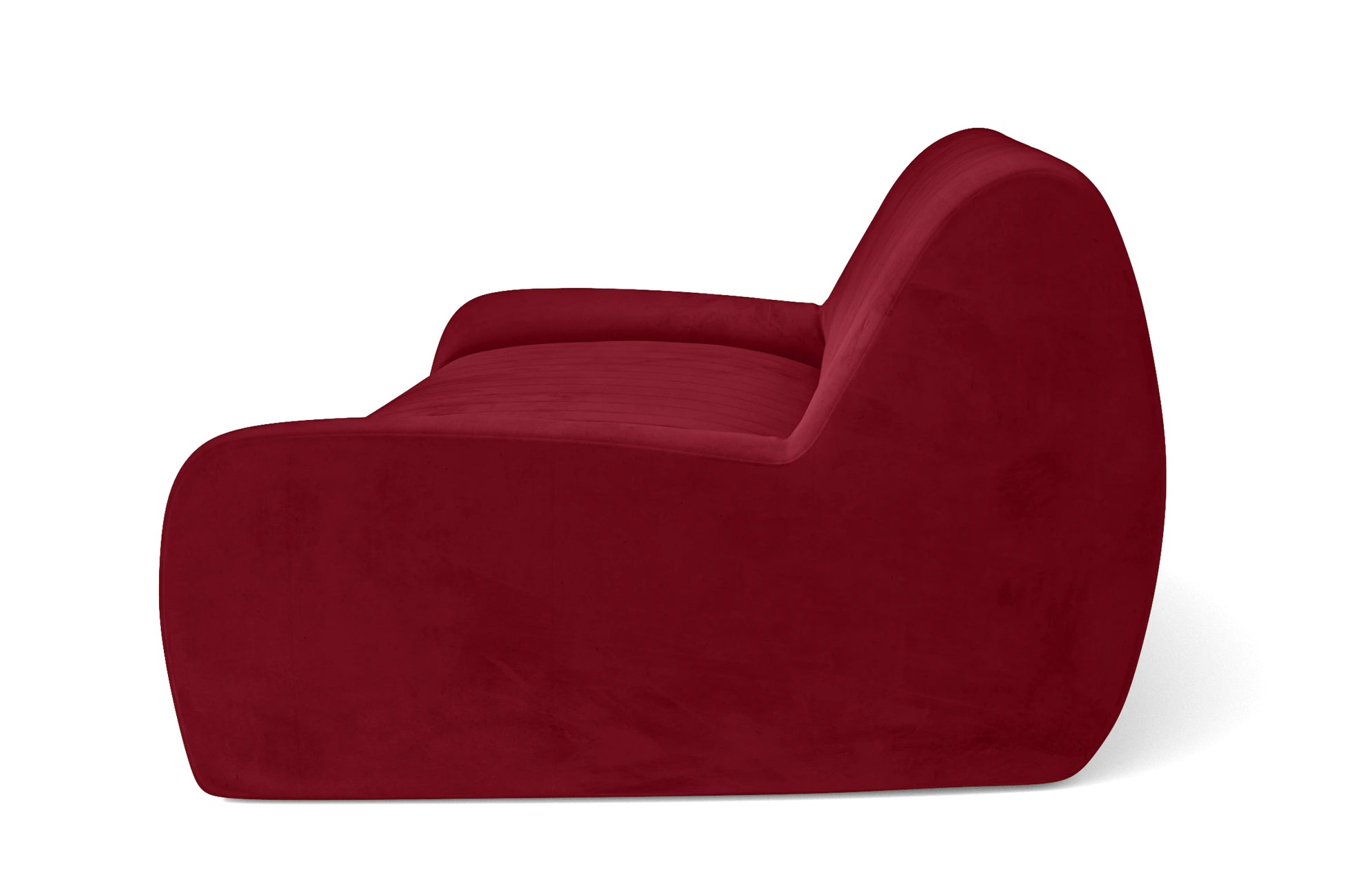 Trapani 2 Seater Sofa Red Velvet