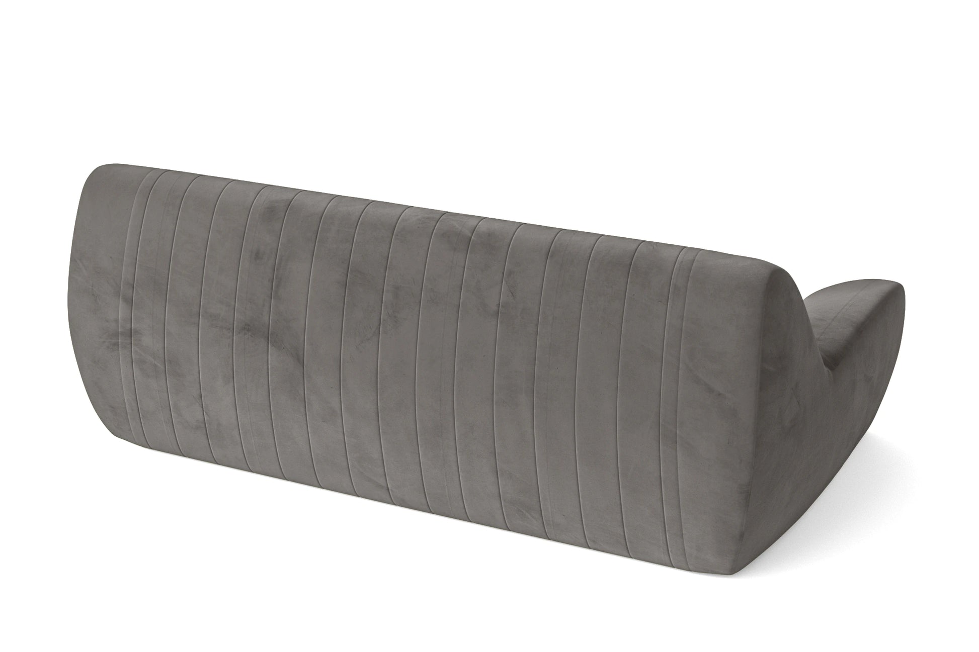 Trapani 3 Seater Sofa Grey Velvet