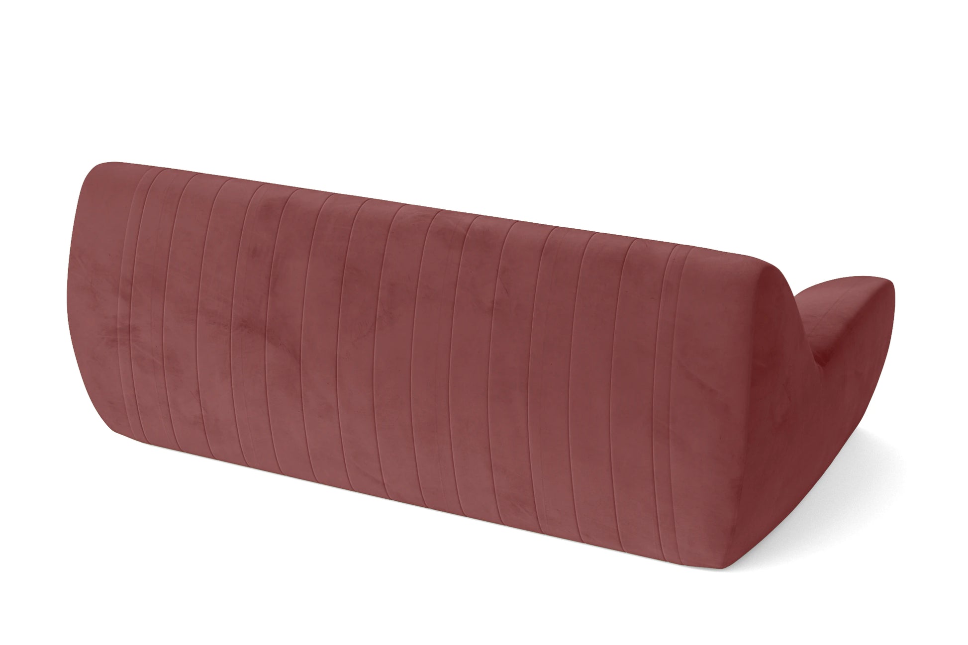 Trapani 3 Seater Sofa Pink Velvet