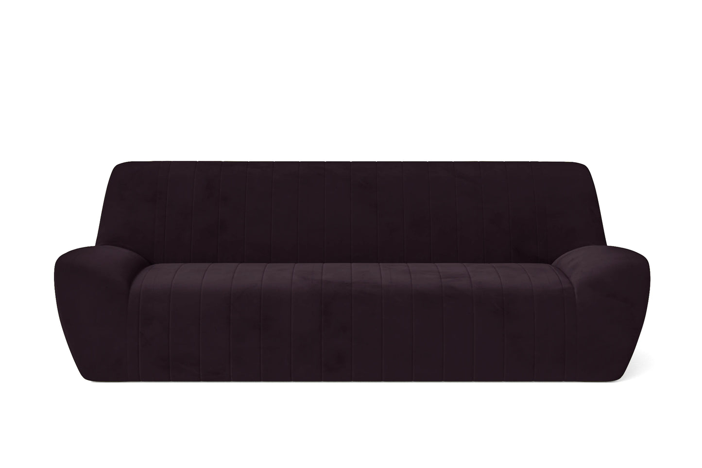 Trapani 3 Seater Sofa Purple Velvet