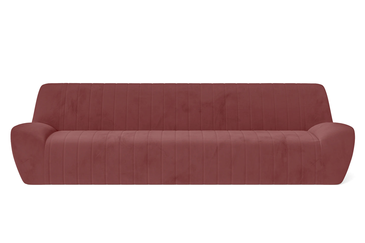 Trapani 4 Seater Sofa Pink Velvet