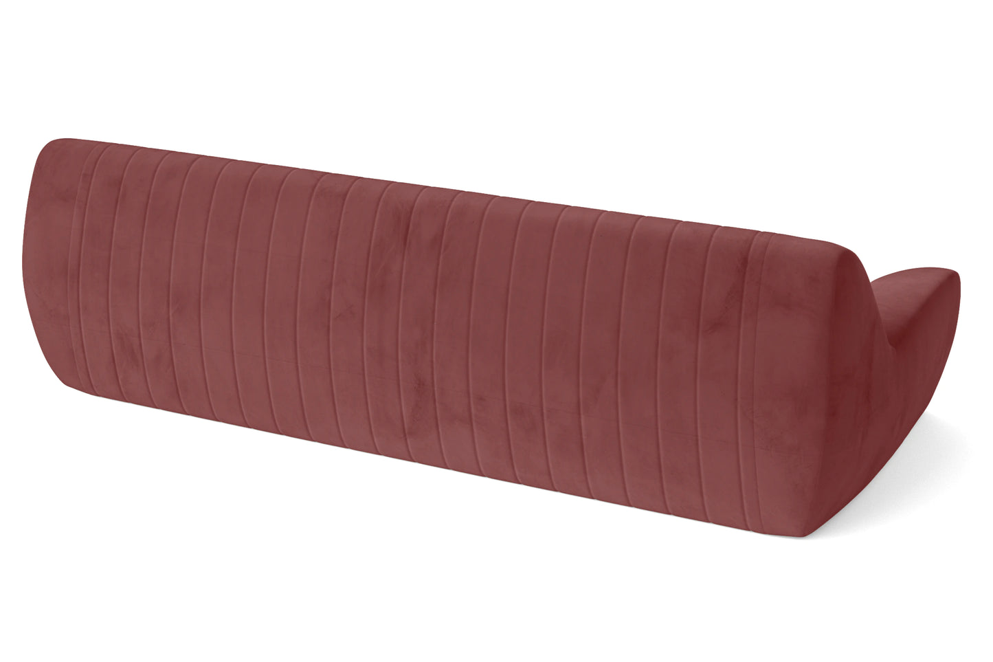 Trapani 4 Seater Sofa Pink Velvet