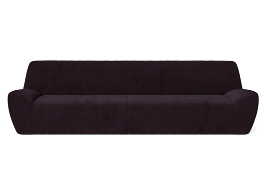 Trapani 4 Seater Sofa Purple Velvet