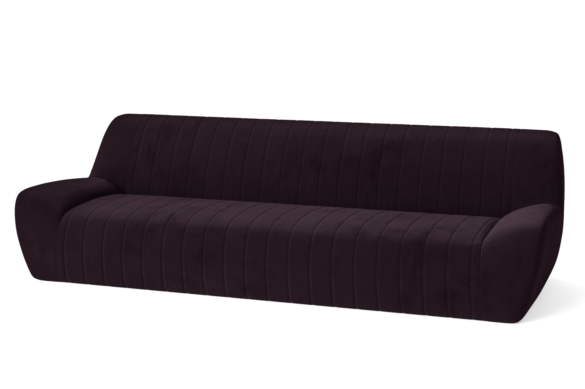 Trapani 4 Seater Sofa Purple Velvet