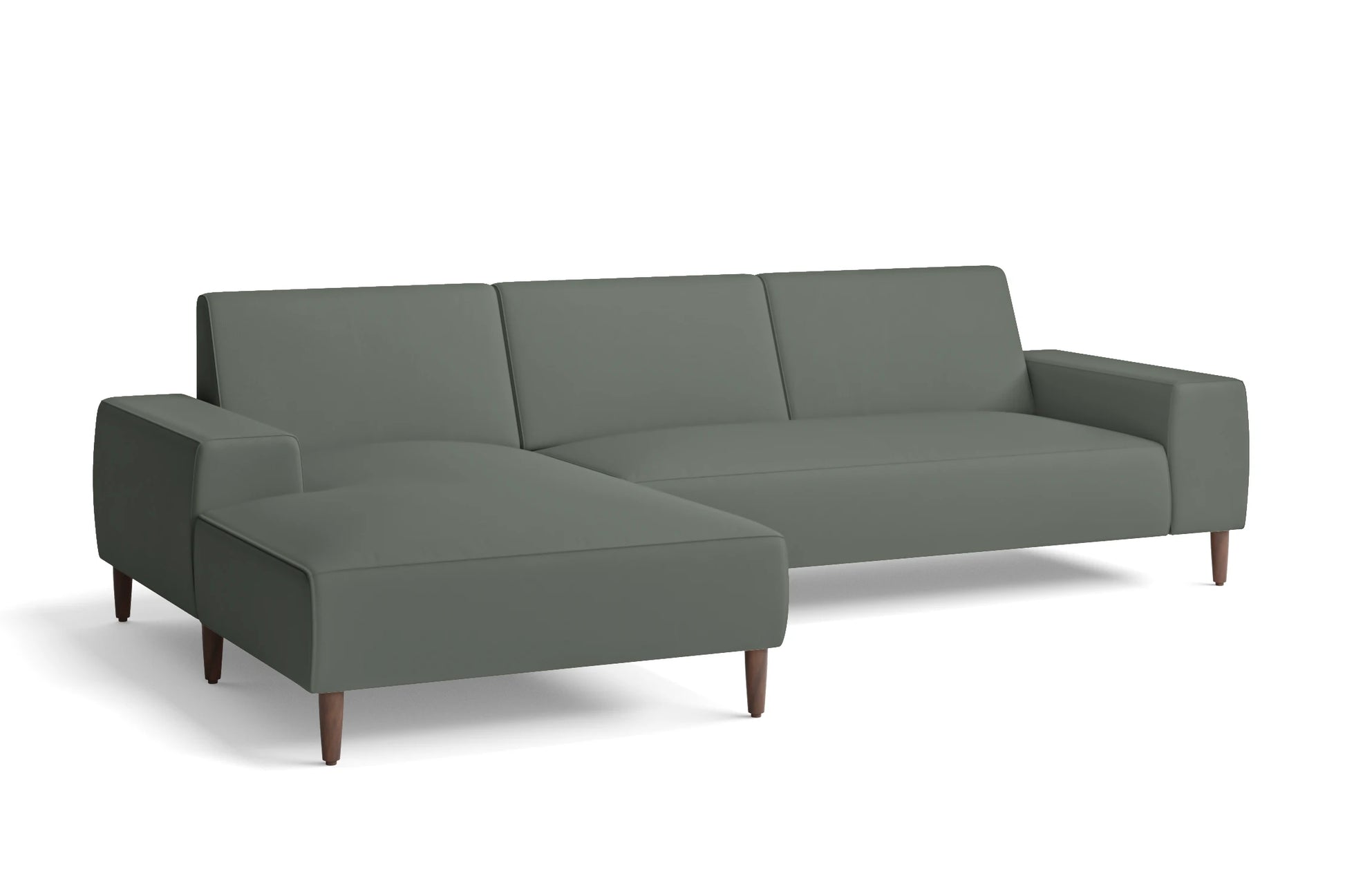 Treviso 3 Seater Left Hand Facing Chaise Lounge Corner Sofa Lush Leather