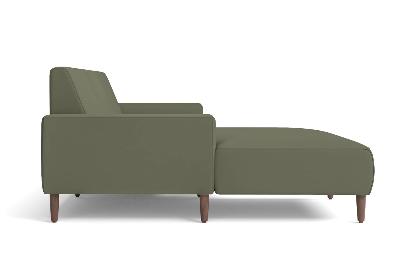 Treviso 3 Seater Left Hand Facing Chaise Lounge Corner Sofa Sage Leather