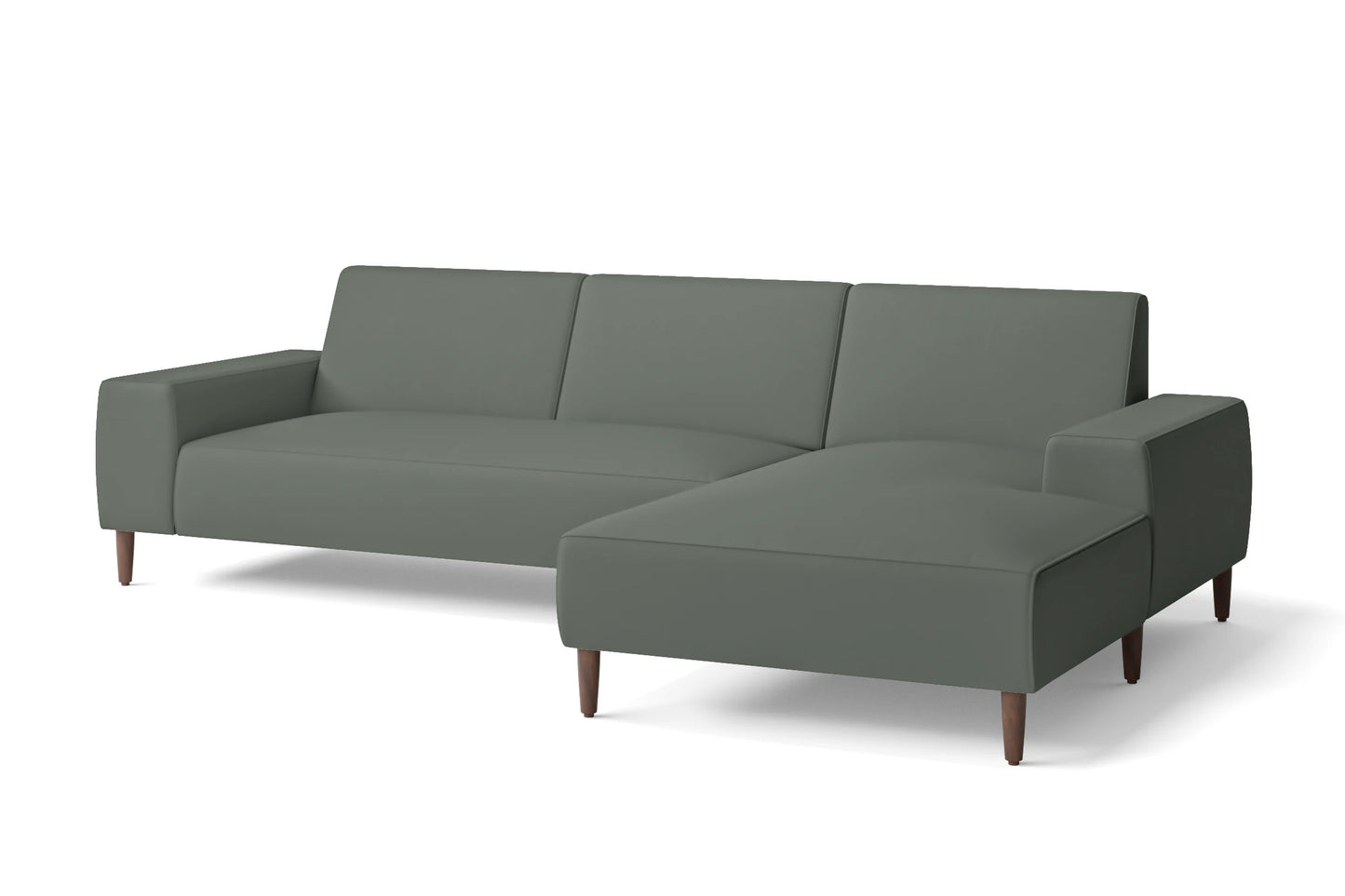 Treviso 3 Seater Right Hand Facing Chaise Lounge Corner Sofa Lush Leather