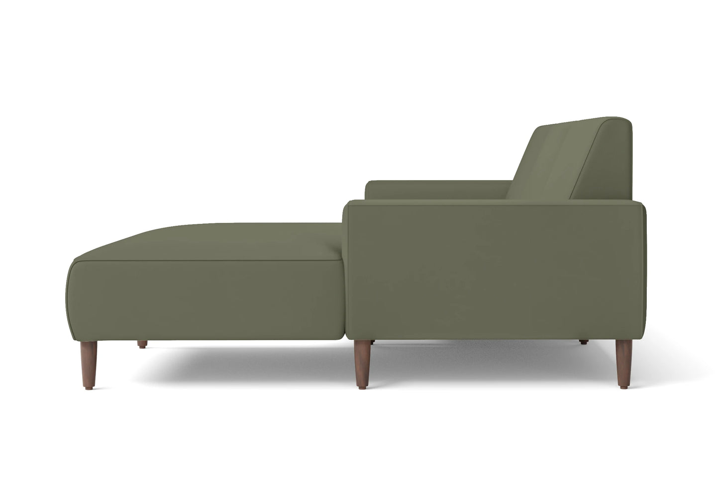 Treviso 3 Seater Right Hand Facing Chaise Lounge Corner Sofa Sage Leather