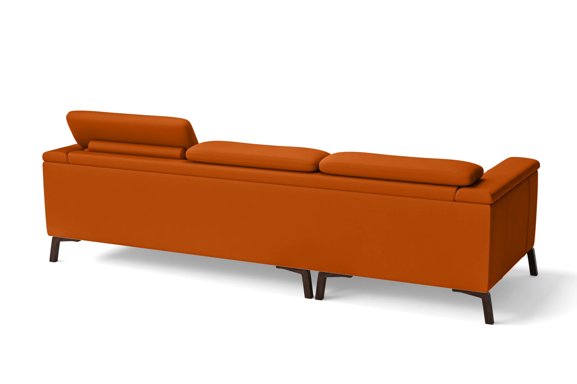 Turin 3 Seater Sofa Orange Leather