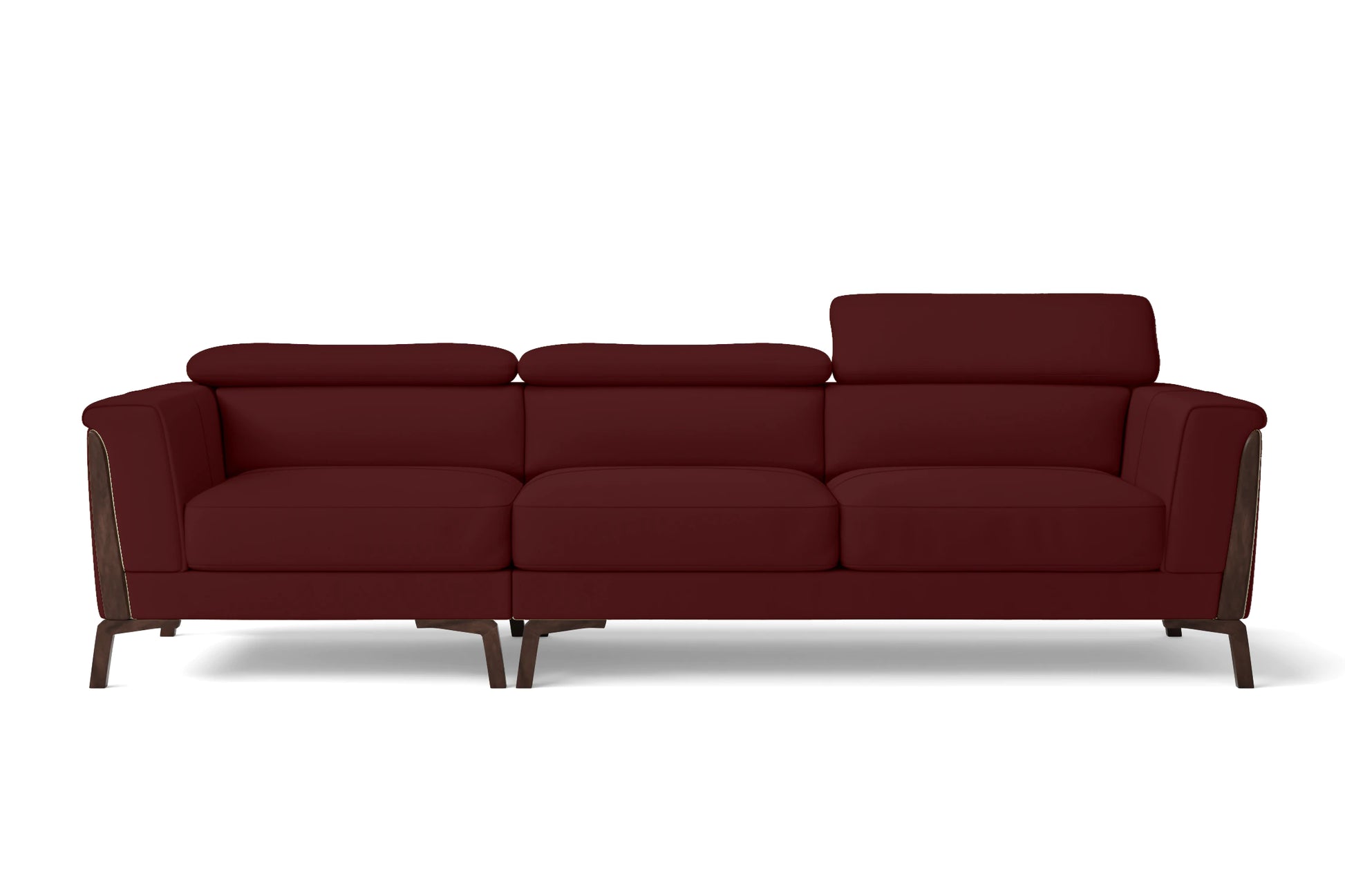 Turin 3 Seater Sofa Red Leather