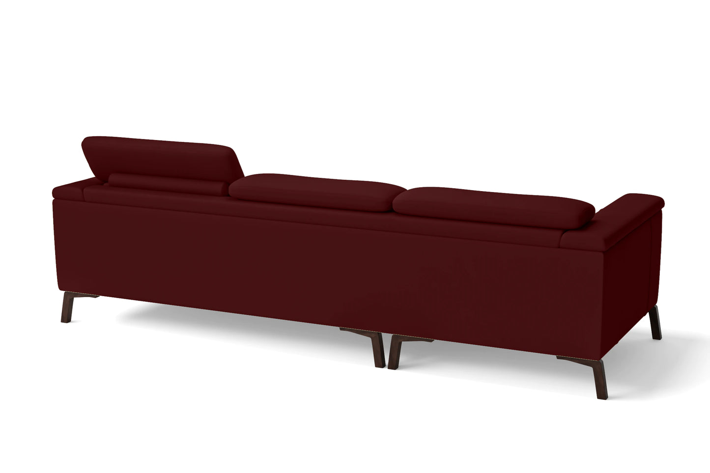 Turin 3 Seater Sofa Red Leather