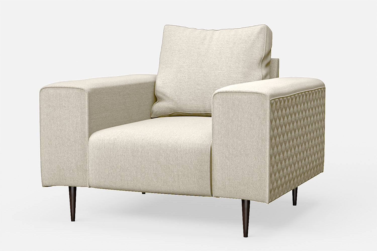 Udine Armchair Cream Linen Fabric