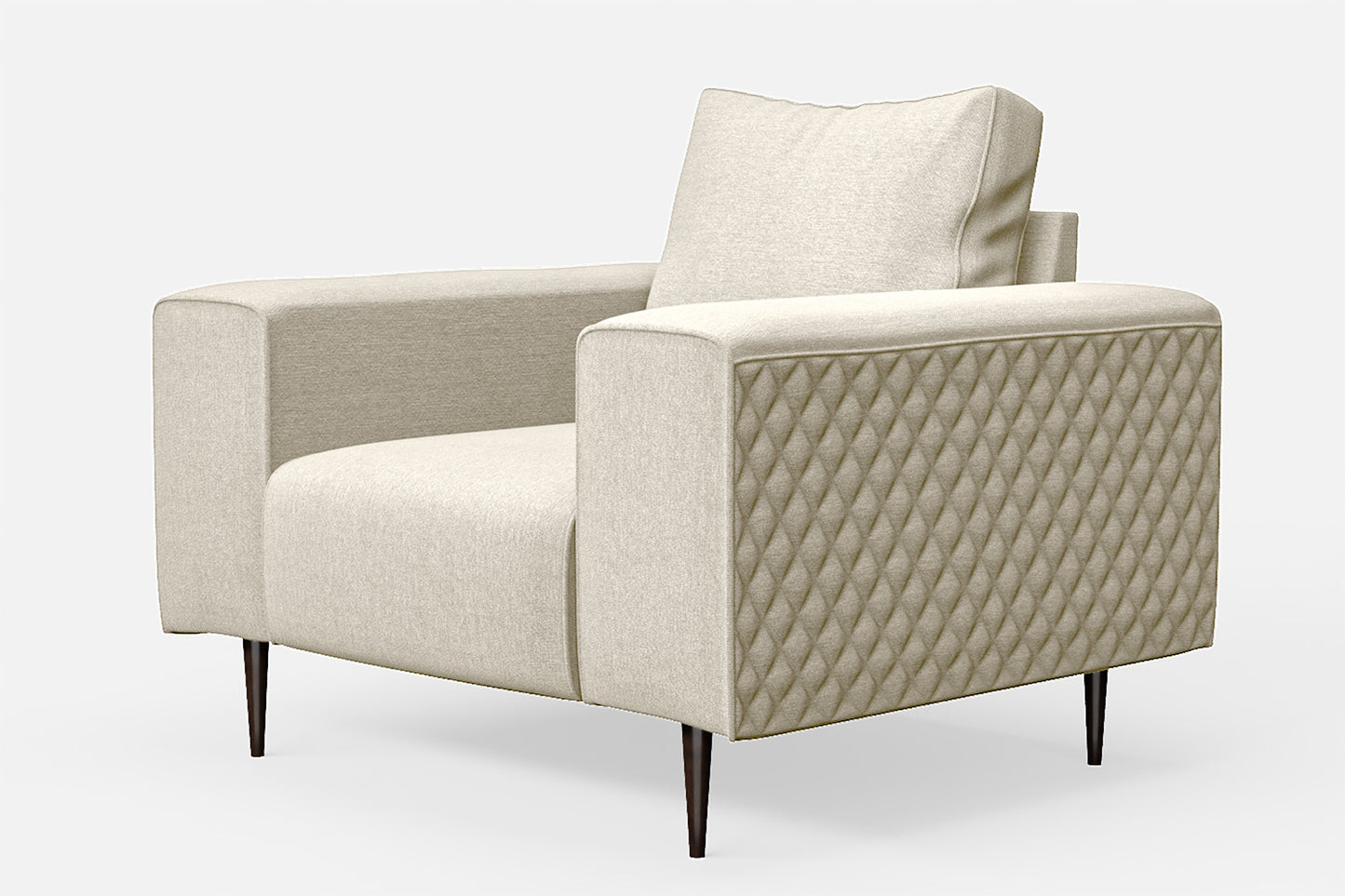 Udine Armchair Cream Linen Fabric