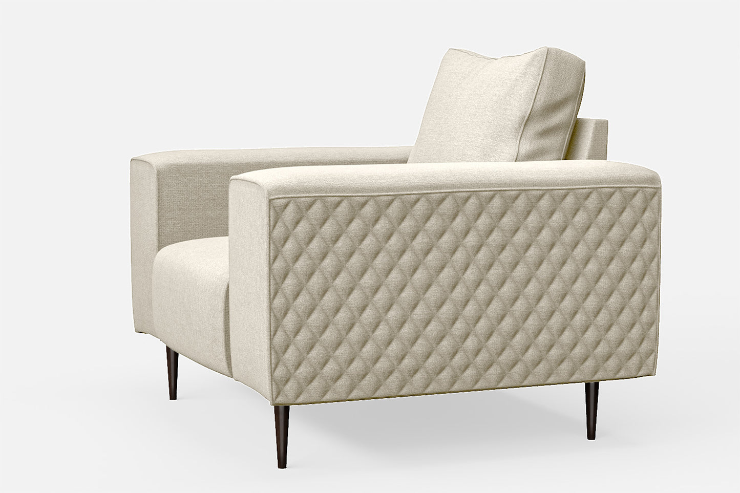 Udine Armchair Cream Linen Fabric