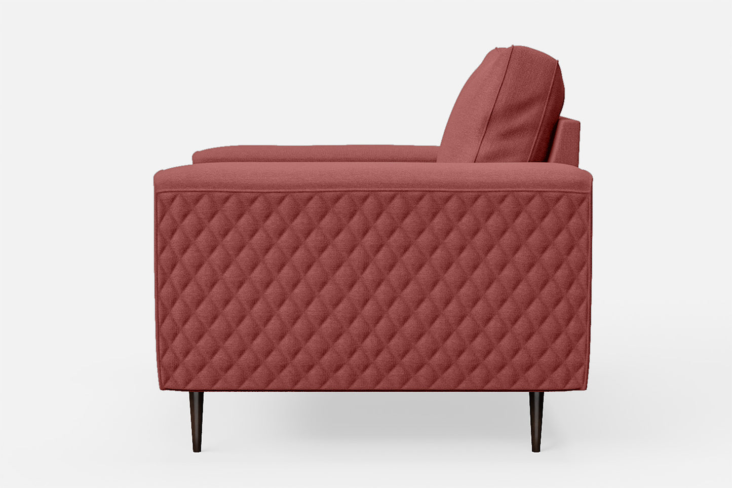 Udine Armchair Rose Pink Linen Fabric