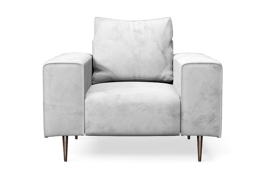 Udine Armchair White Velvet