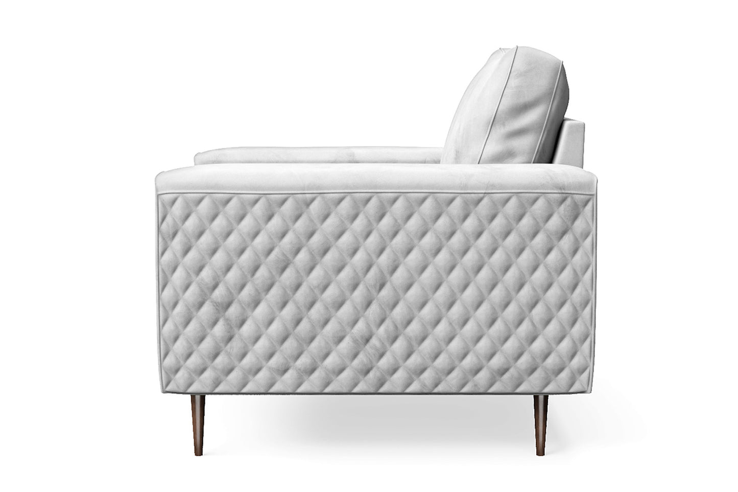 Udine Armchair White Velvet