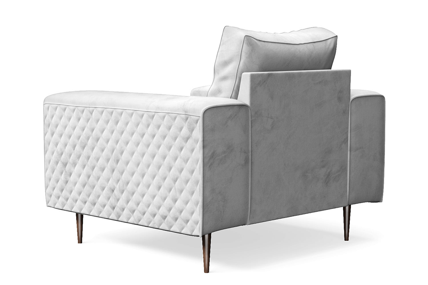 Udine Armchair White Velvet