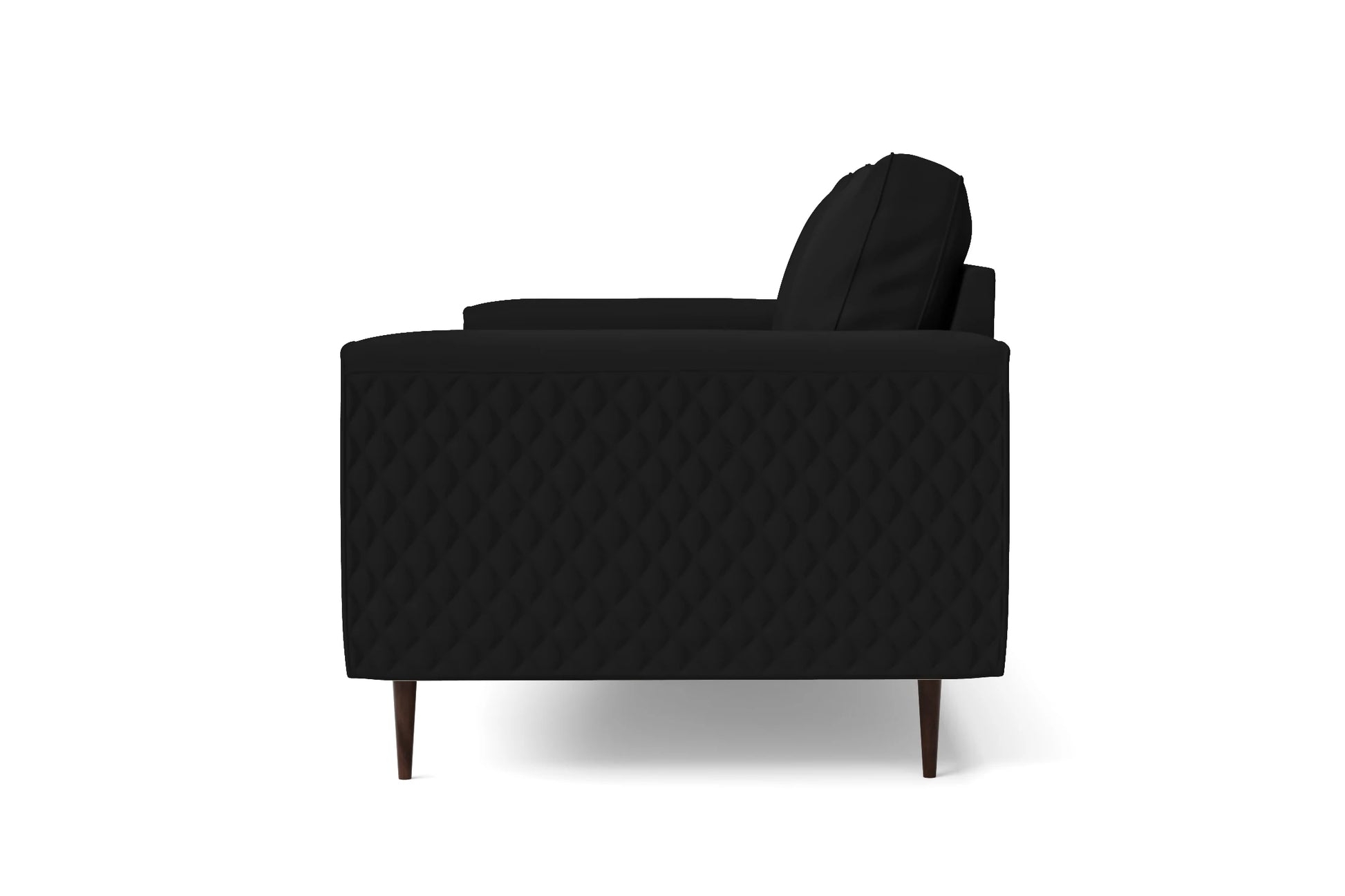 Udine 2 Seater Sofa Black Leather