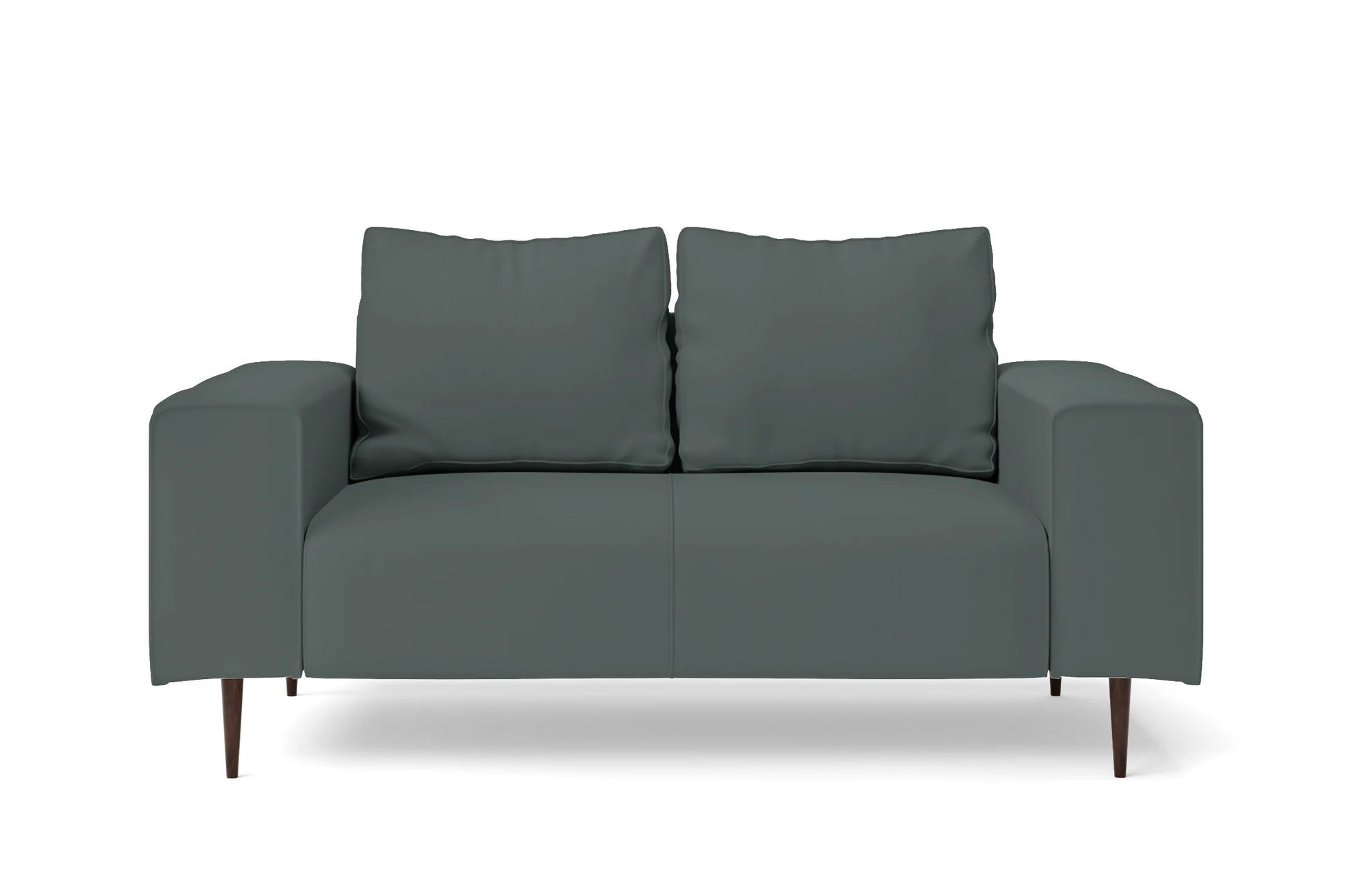 Udine 2 Seater Sofa Dusky Turquoise Leather