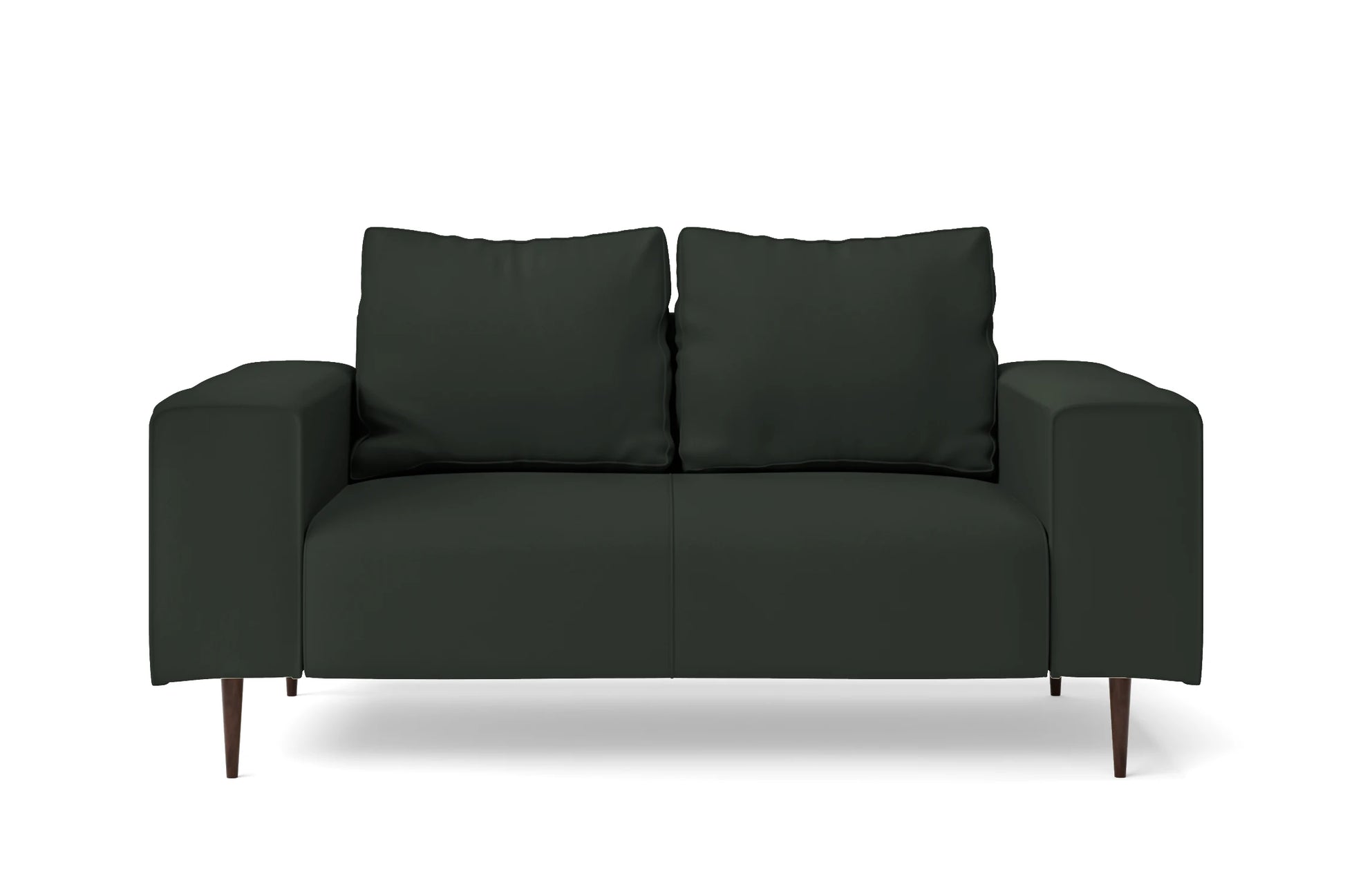 Udine 2 Seater Sofa Green Leather