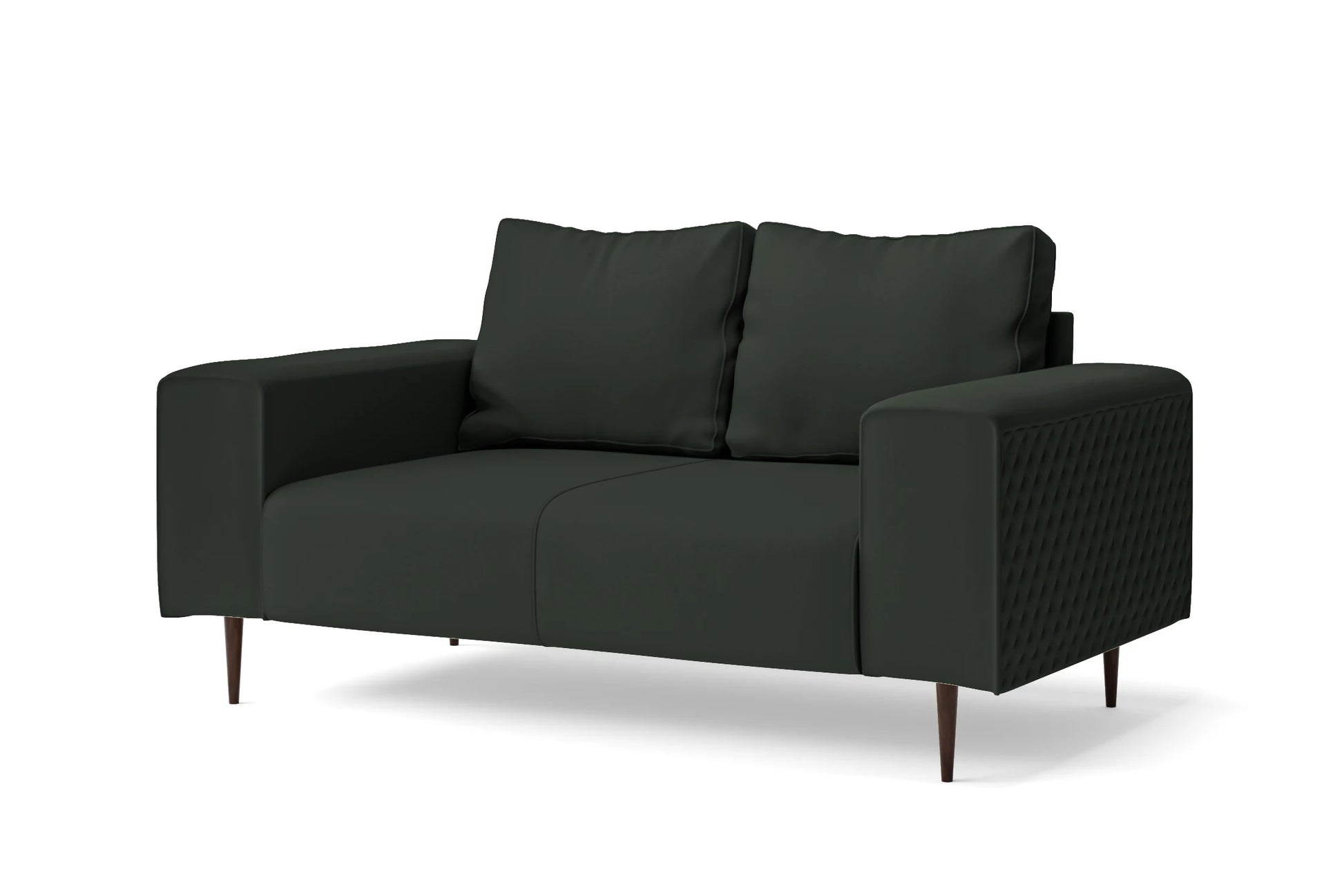 Udine 2 Seater Sofa Green Leather