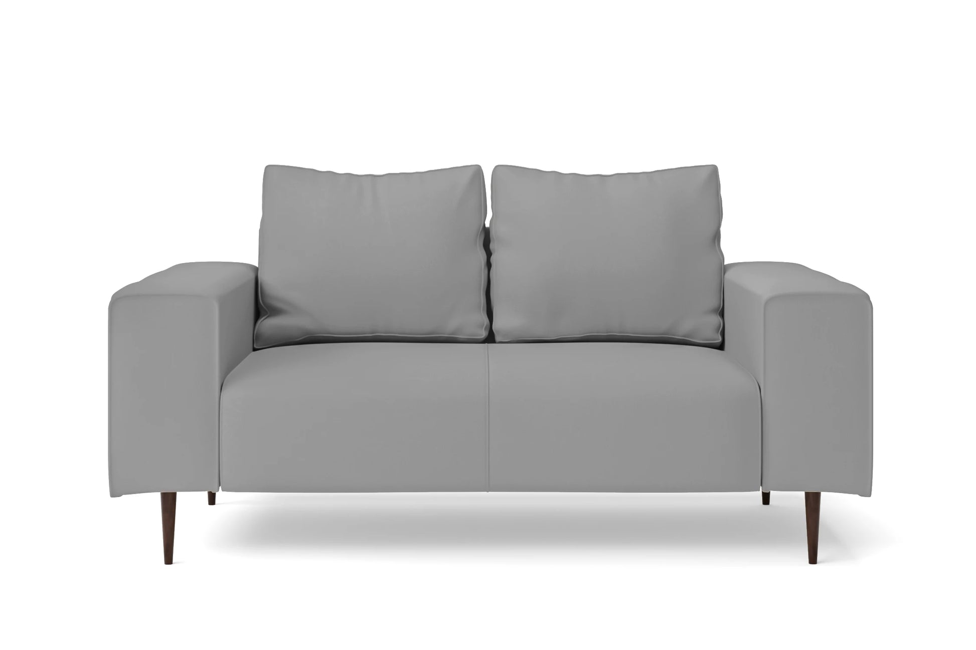 Udine 2 Seater Sofa Grey Leather