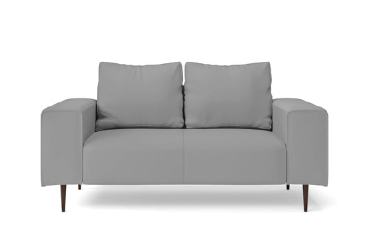 Udine 2 Seater Sofa Grey Leather