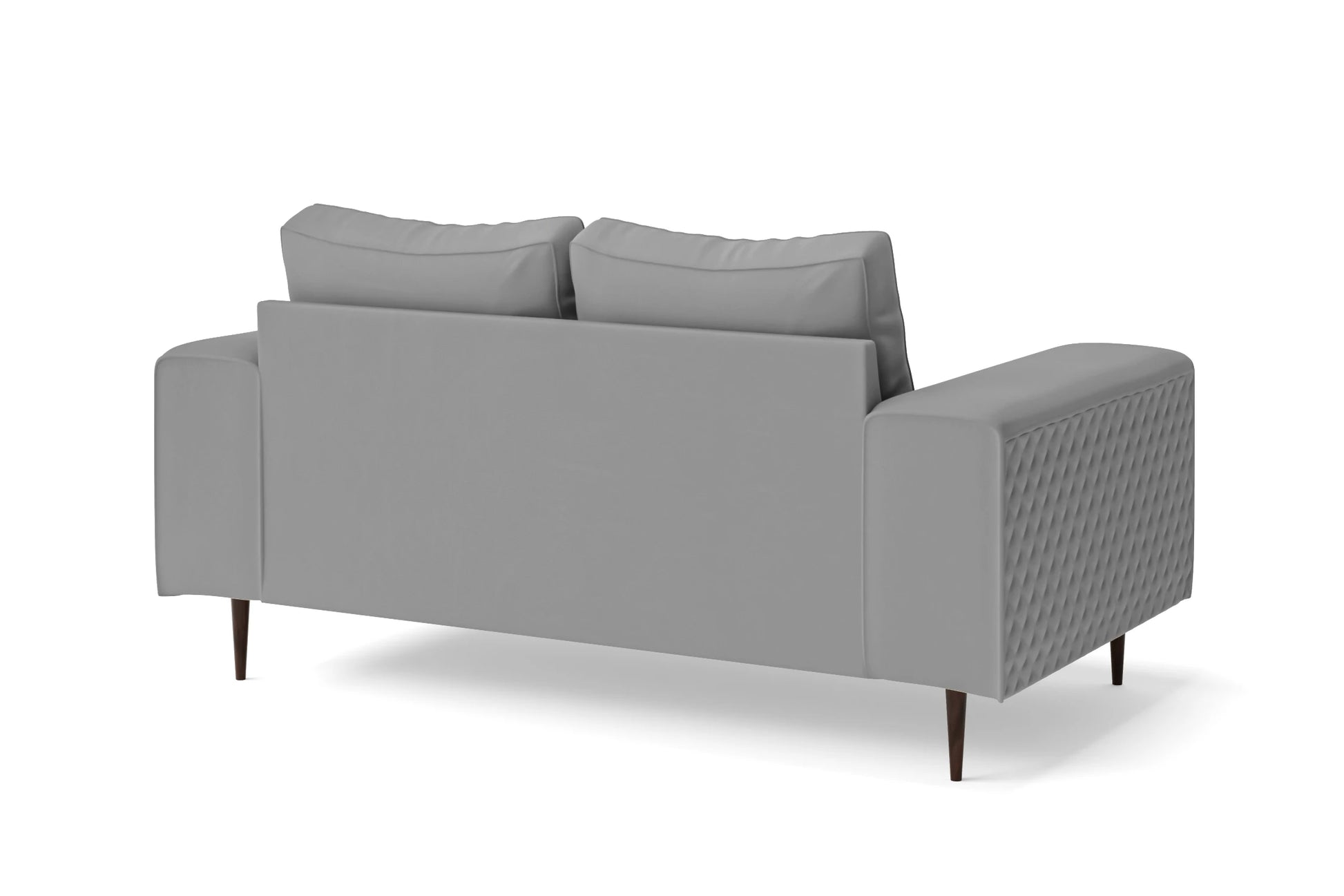 Udine 2 Seater Sofa Grey Leather