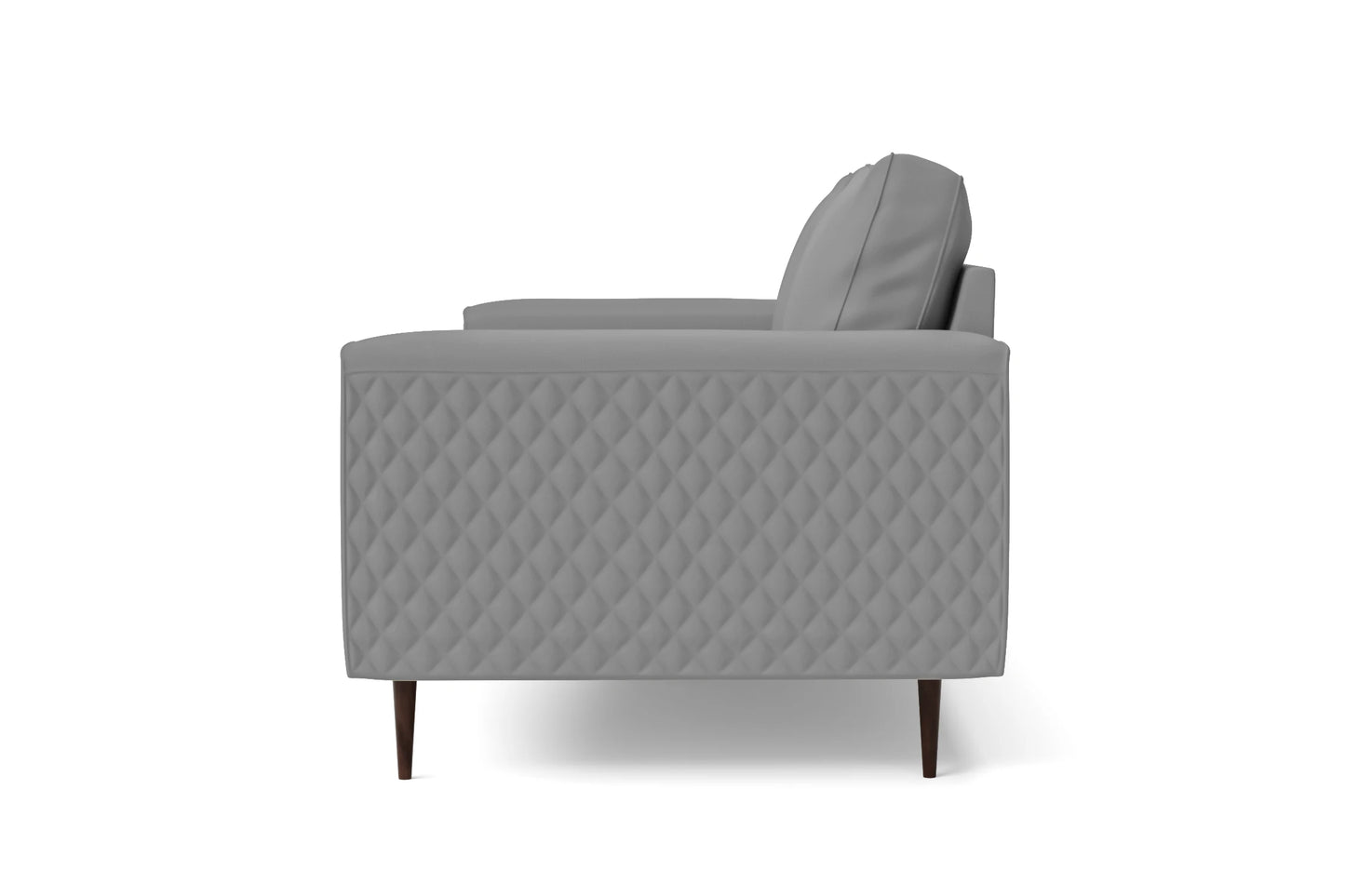 Udine 2 Seater Sofa Grey Leather