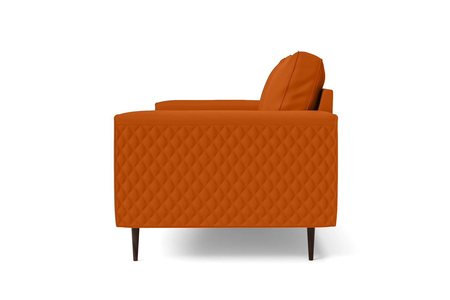 Udine 2 Seater Sofa Orange Leather